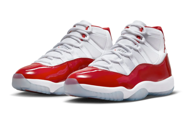 Air Jordan 11 Retro 'Cherry' White & Red Sneakers | CT8012-116